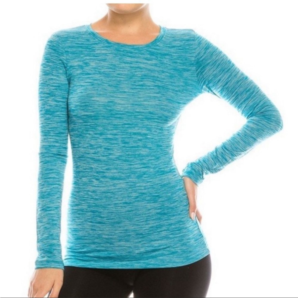 Women’s Long Sleeve Space Dye Activewear Shirt